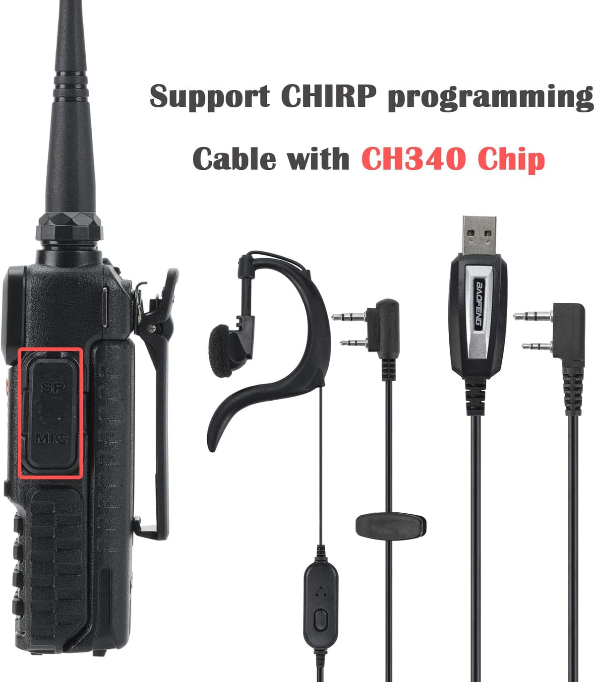 2 Pcs Dual Band Amateur Radio VHF/UHF Walkie Talkie N2884