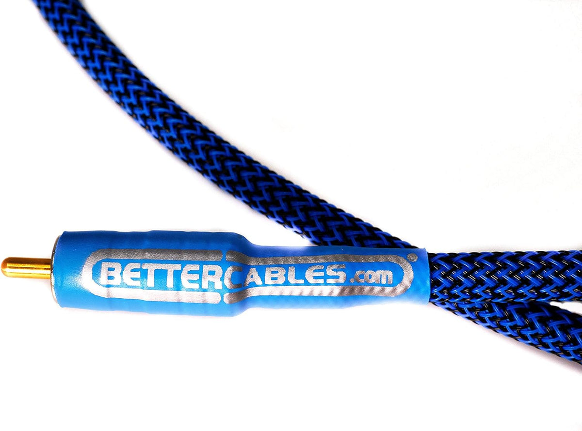 Blue Silver/Copper Hybrid Coaxial RCA Cable 6 Feet H805145