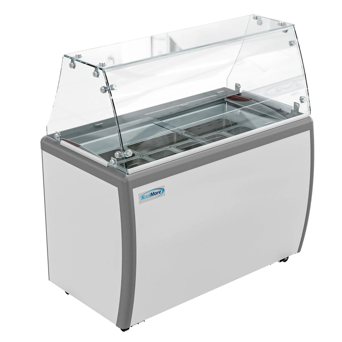 Gelato Dipping Cabinet Display Freezer with Sliding Glass Door and Sneeze Guard 13 cu. ft. R447264