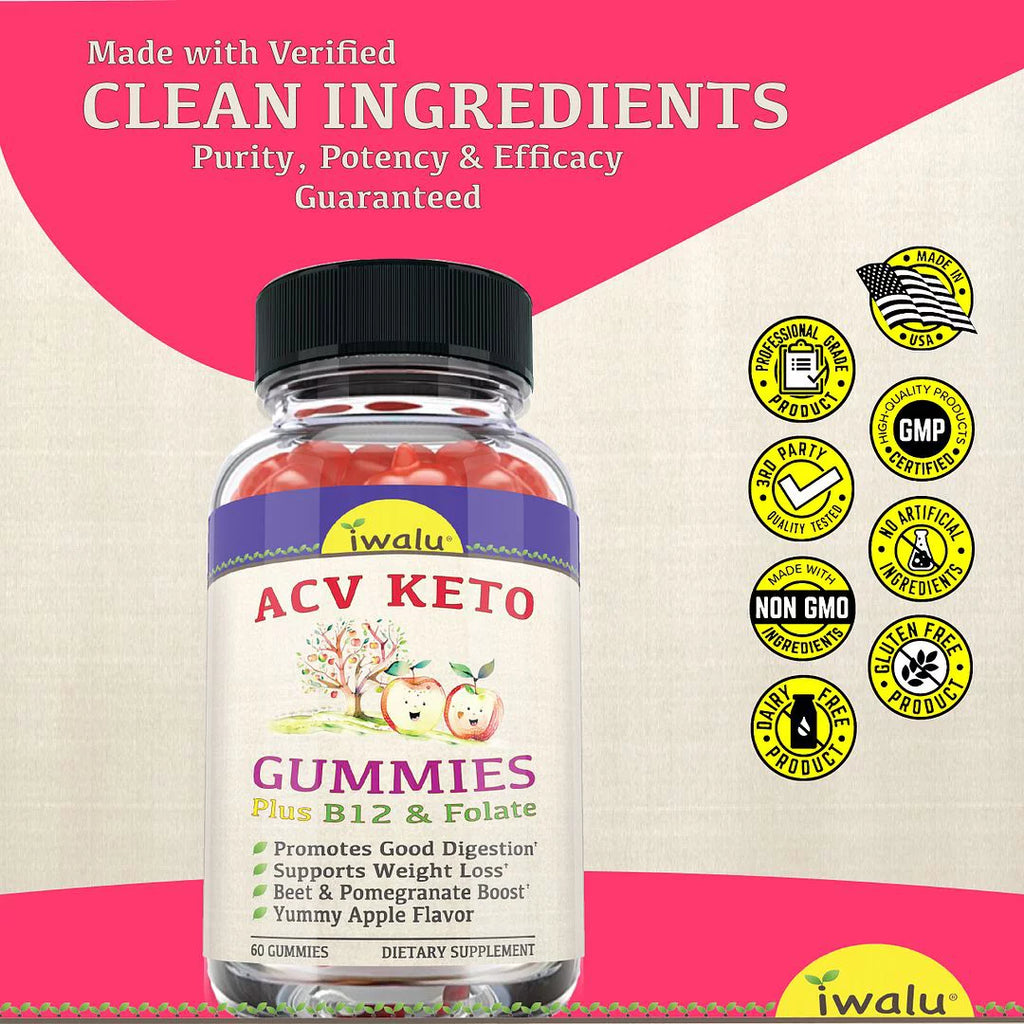 Keto ACV Gummies Digestive Supplement 60 CT C612152