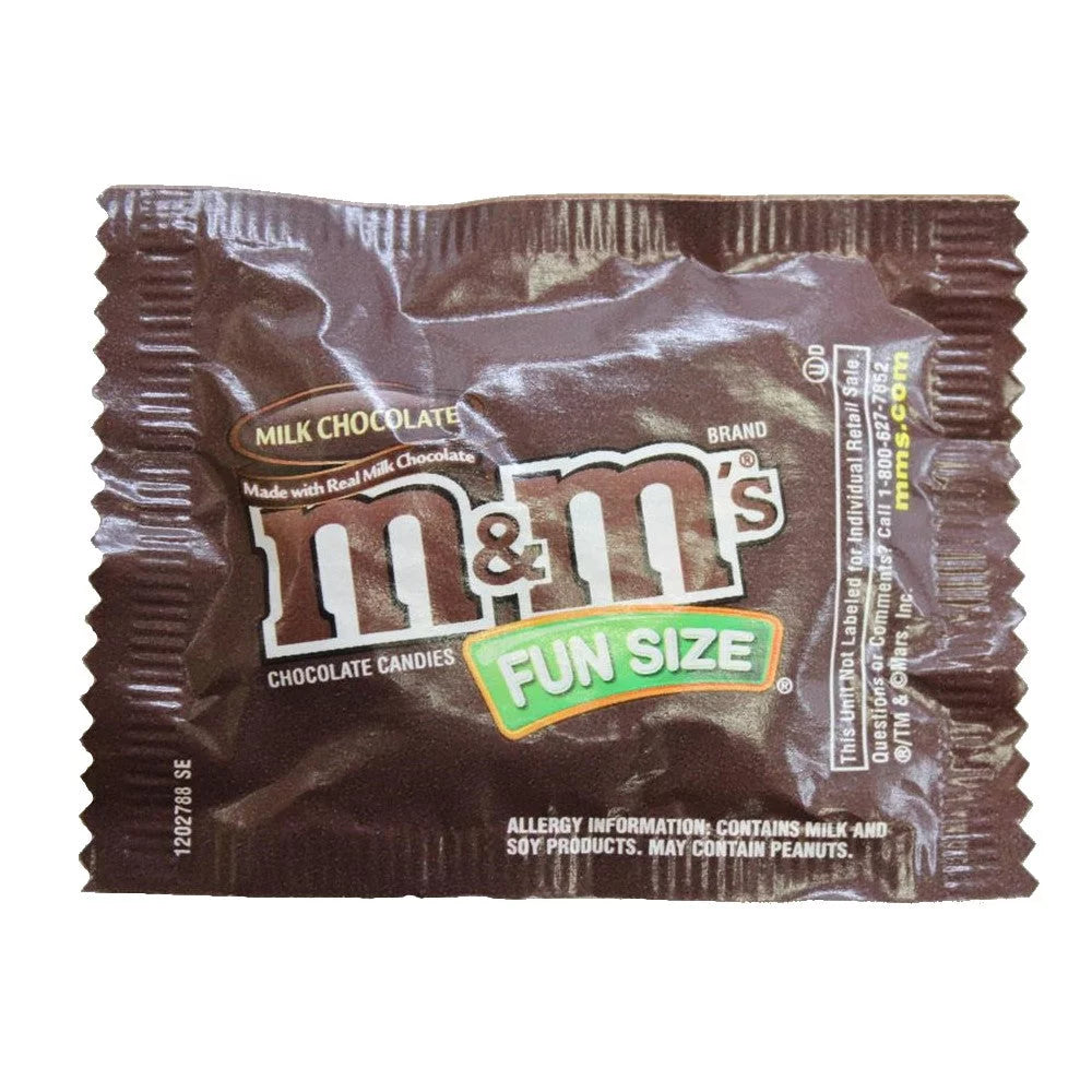 Milk Chocolate Candy Fun Size Packets D383