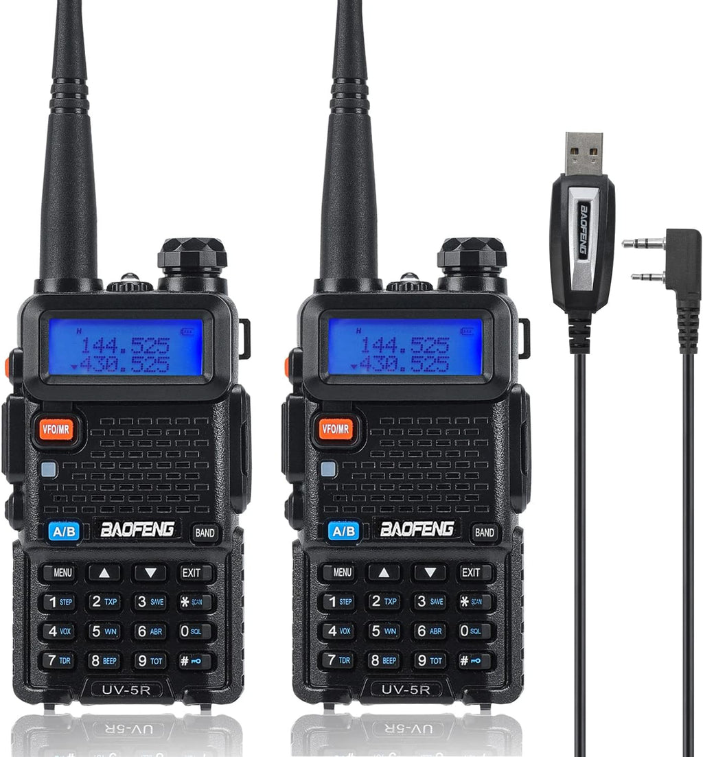 2 Pcs Dual Band Amateur Radio VHF/UHF Walkie Talkie N2884