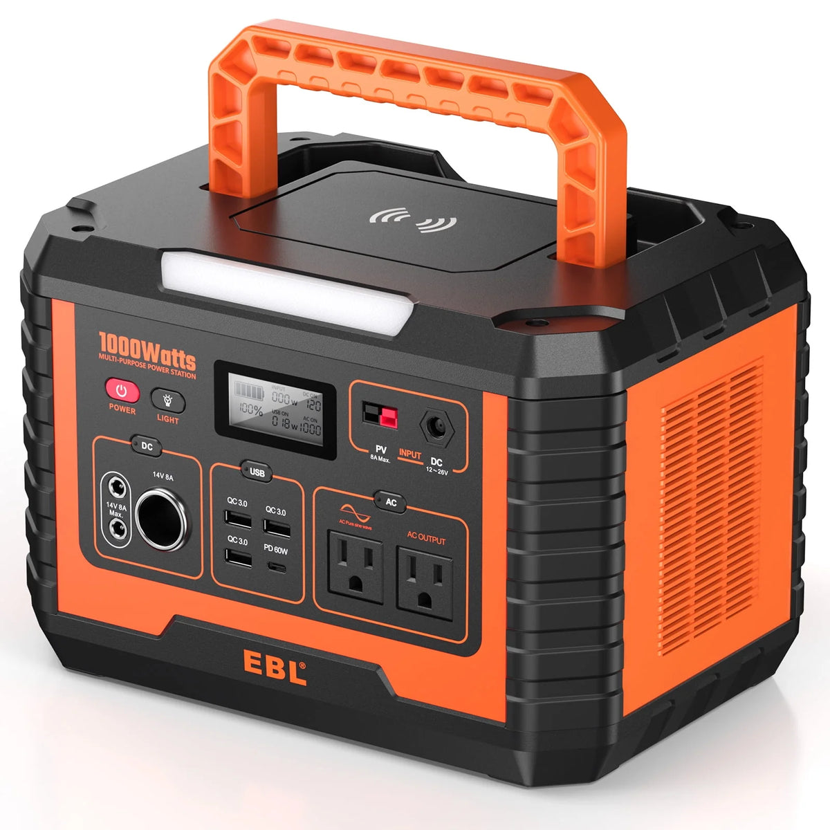 1000W 999Wh Portable Power Station B891638