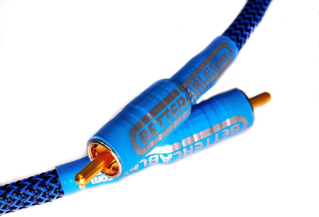 Blue Silver/Copper Hybrid Coaxial RCA Cable 6 Feet H805145