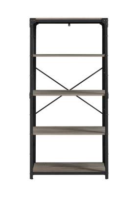 Grey Wash 4 Shelf Bookshelf E334029