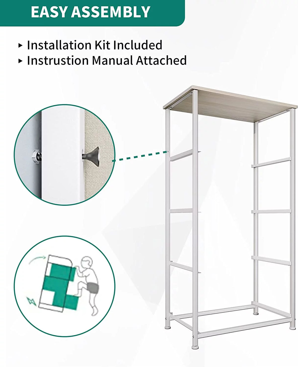 Fabric 4 Drawer Dresser U319154