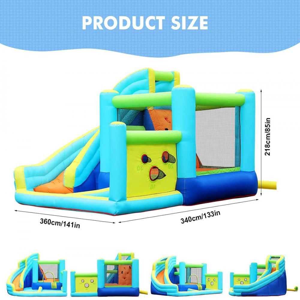 Kids Inflatable Bounce House Ball Pit Play Slide With Blower L57025