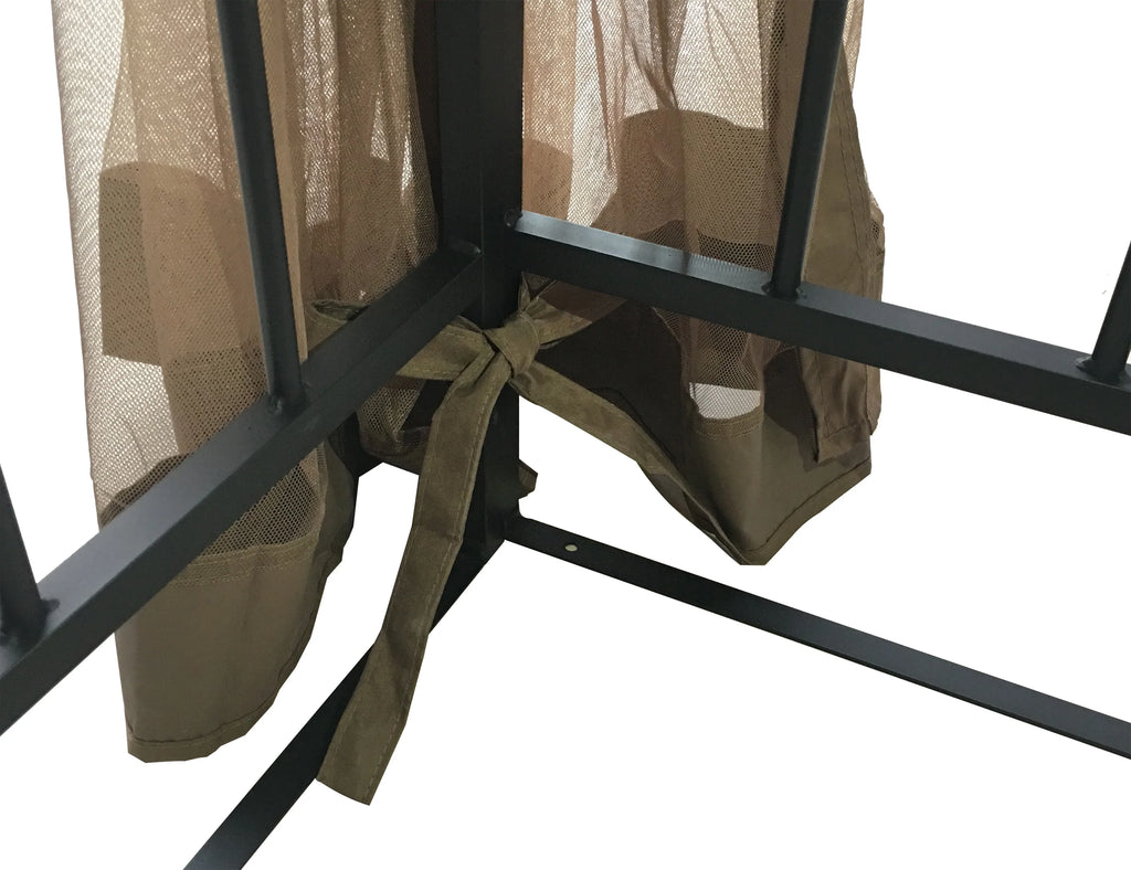 10' x 10' Gazebo with Mosquito Net and Corner Shelves U794