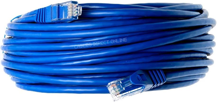 Snagless Cat5e Ethernet Patch Cable Blue 3 Feet Pack of 2 G835