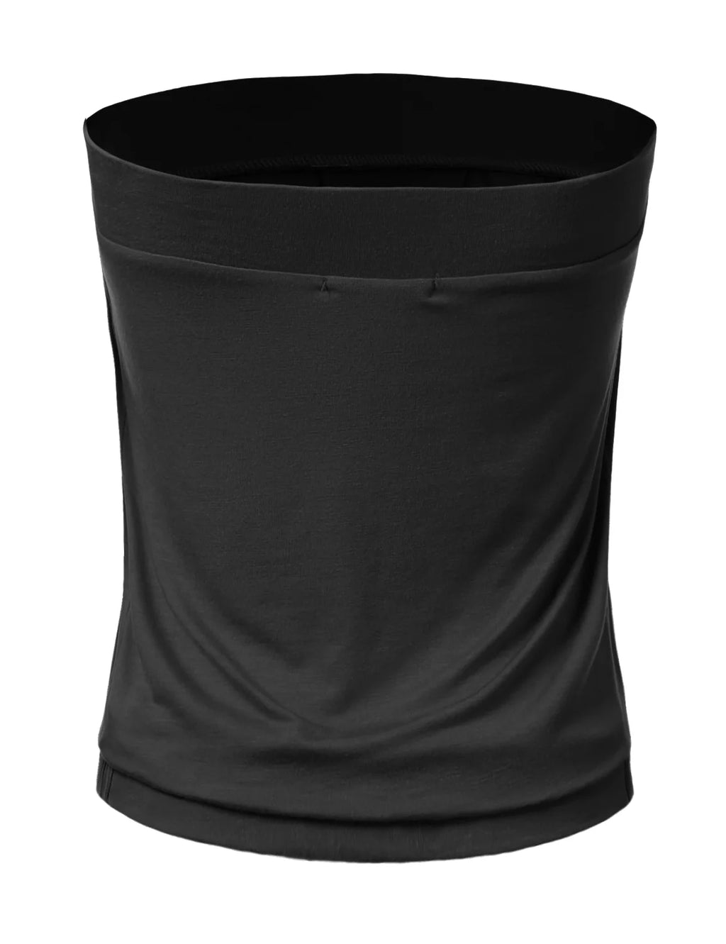 Solid Natural Pleated Tube Top D18360