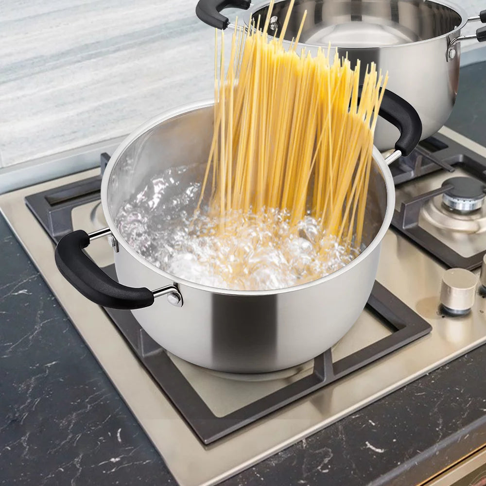 4 Quart Stainless Steel Stockpot with Lid Q659