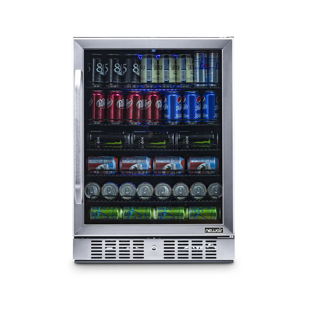 177 Can Stainless Steel Beverage Refrigerator M520988