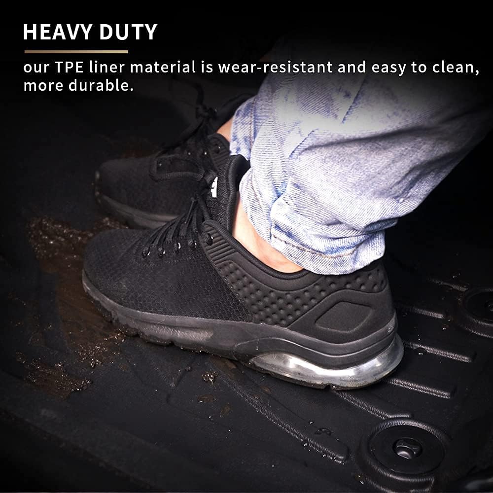 All Weather Car Floor Mats Front & 2nd Seat Floor Liners V621725