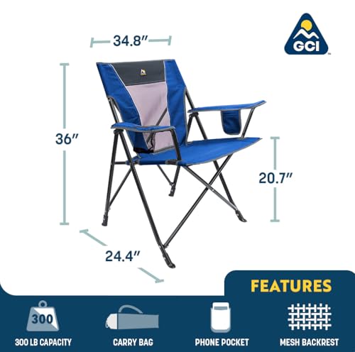Portable Folding Rocking Camping Chair with Drink Holder B27745