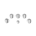Brushed Stainless Gas Cooktop Knob Kit S78043