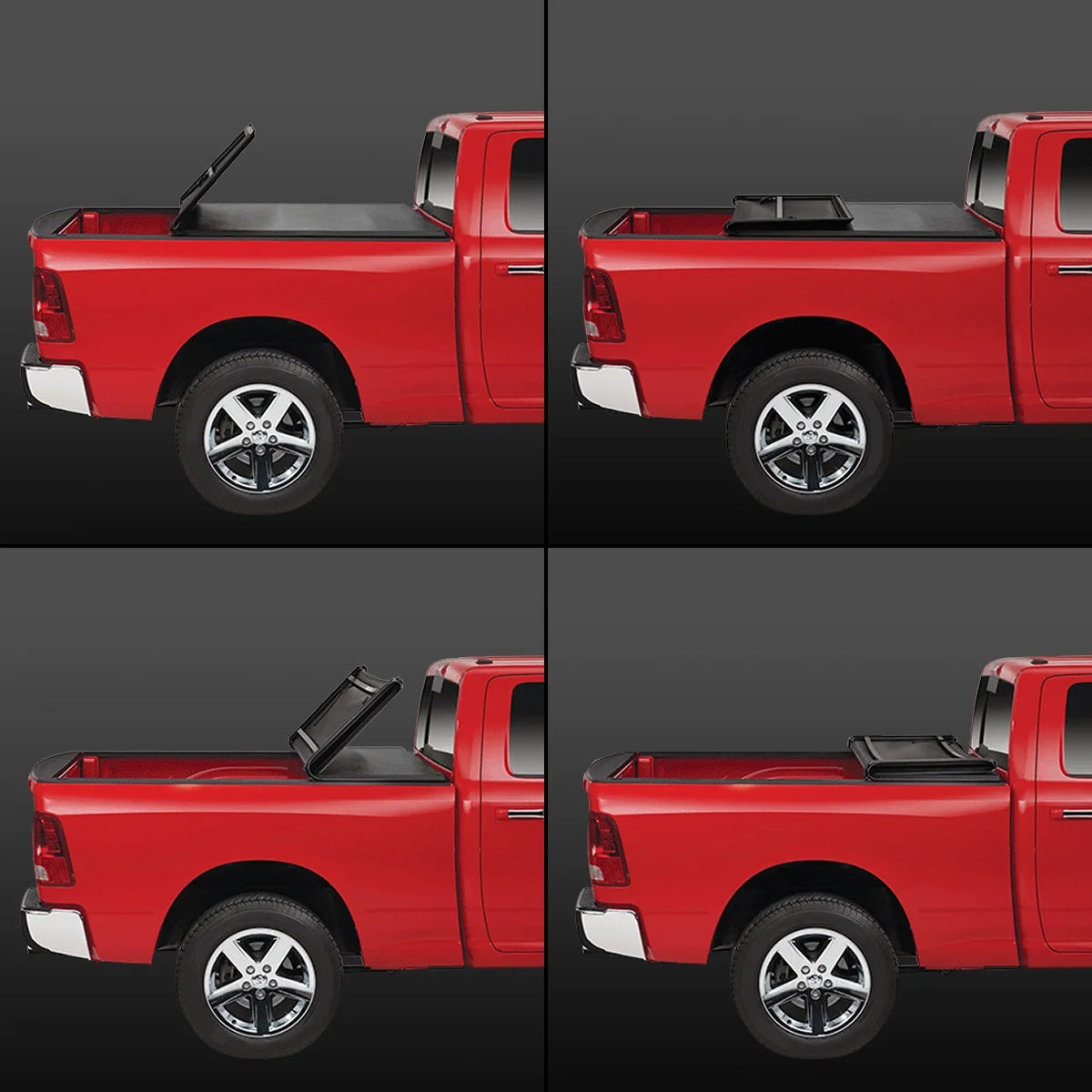 Tri-Fold Soft Top Tonneau Cover for Toyota Tundra 6.5' Bed O4671