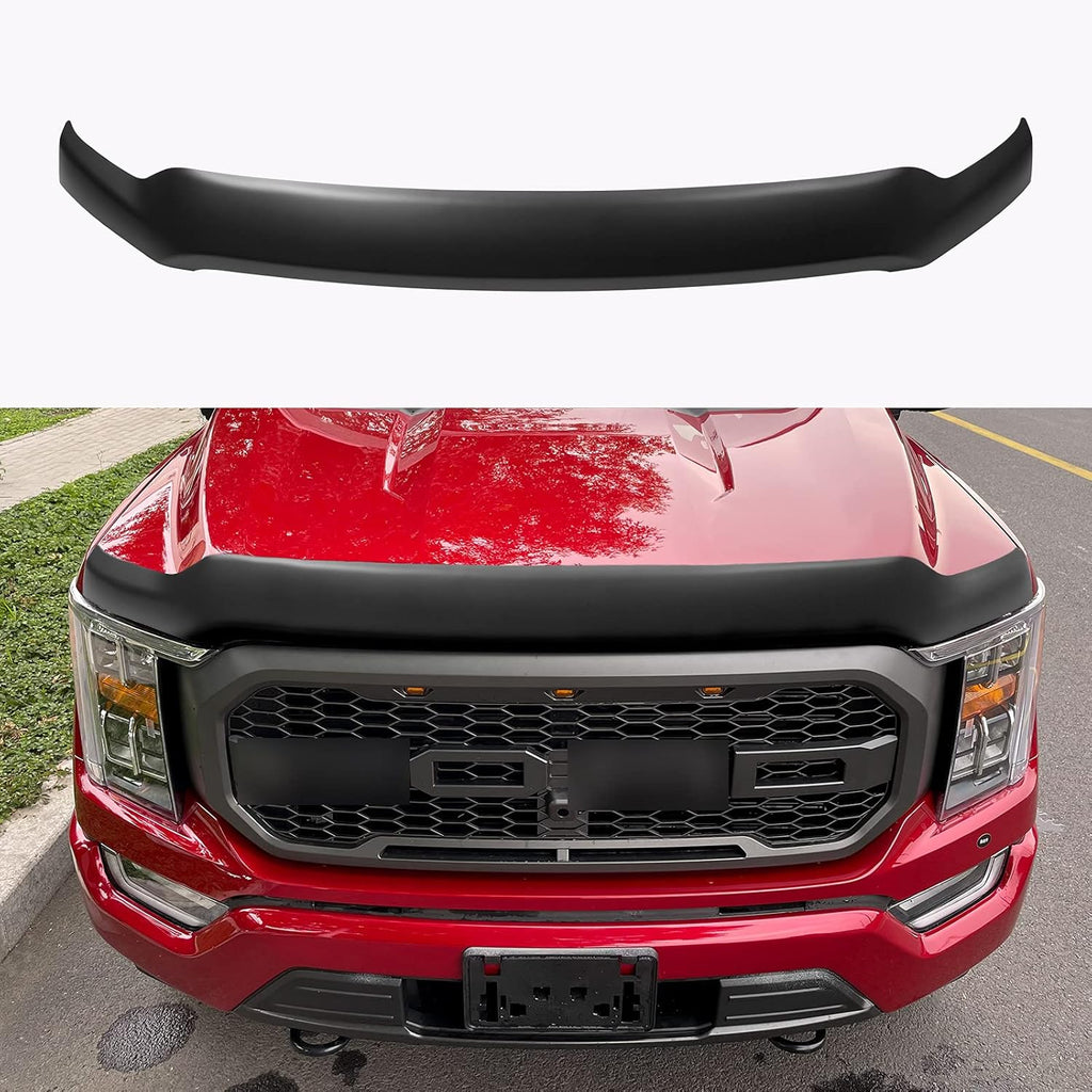 Glossy Carbon Fiber Hood Deflector for Ford F150 V34830