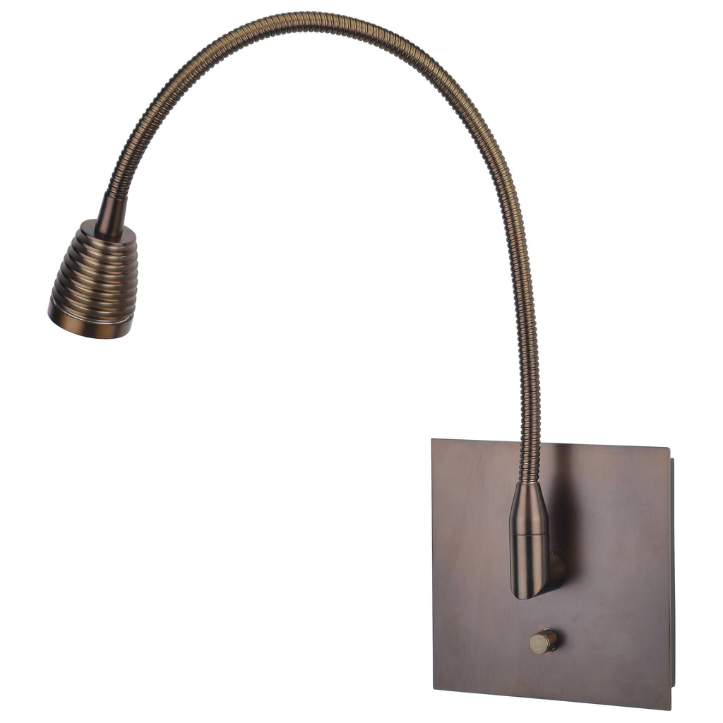 Bronze Gooseneck LED Wall Mount H599