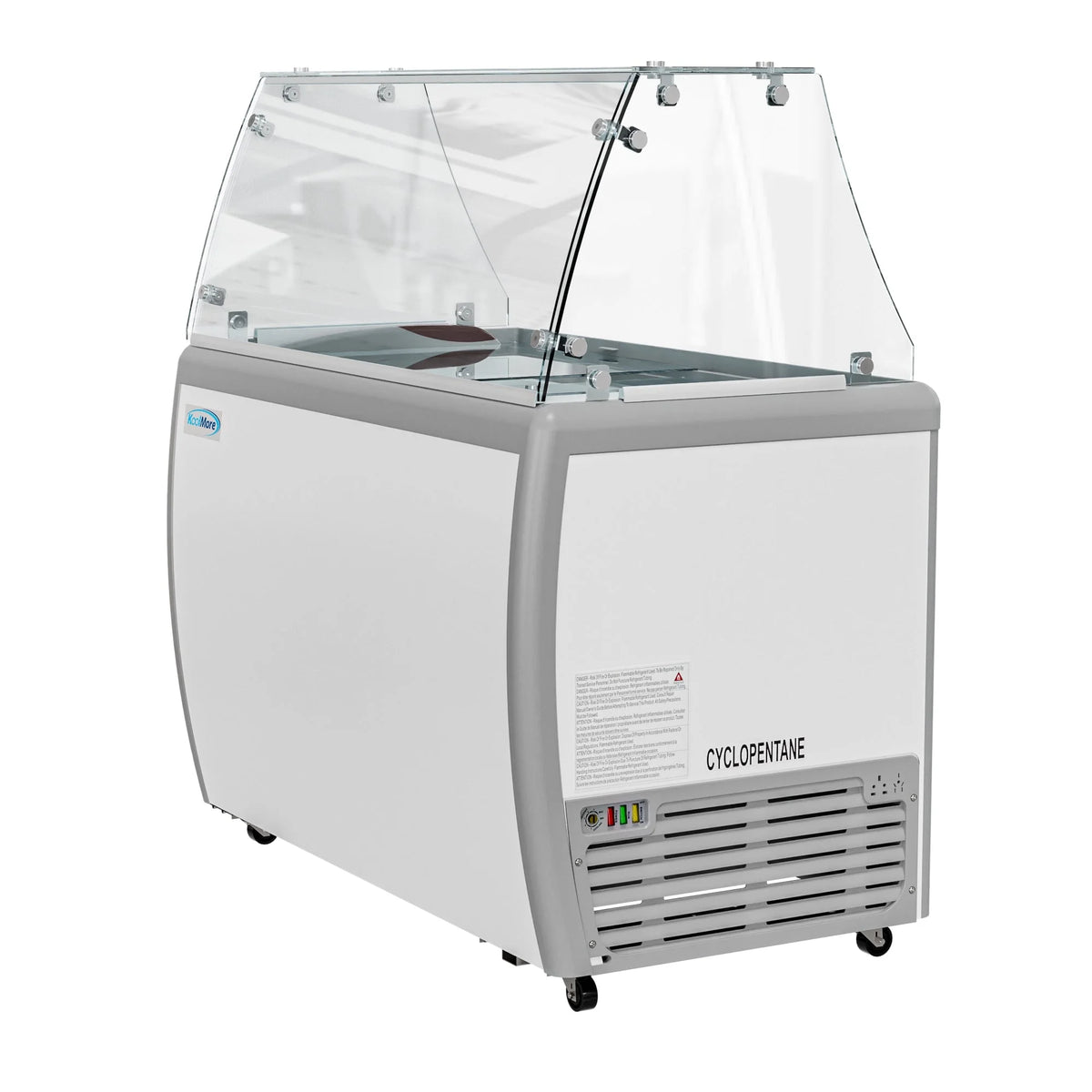 Gelato Dipping Cabinet Display Freezer with Sliding Glass Door and Sneeze Guard 13 cu. ft. R447264