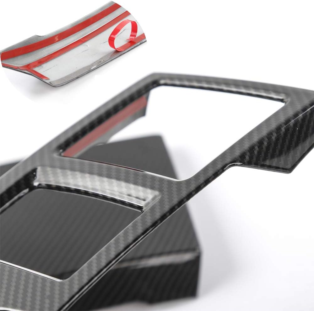 Carbon Fiber Central Console Air Conditioner Panel Trim 5pcs Y5401