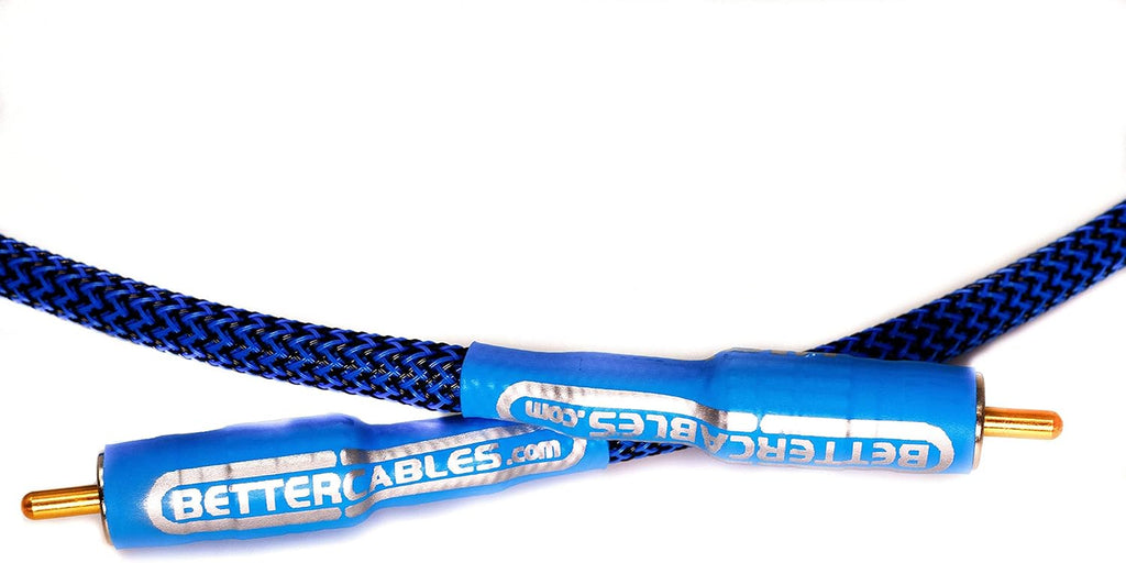 Blue Silver/Copper Hybrid Coaxial RCA Cable 6 Feet H805145