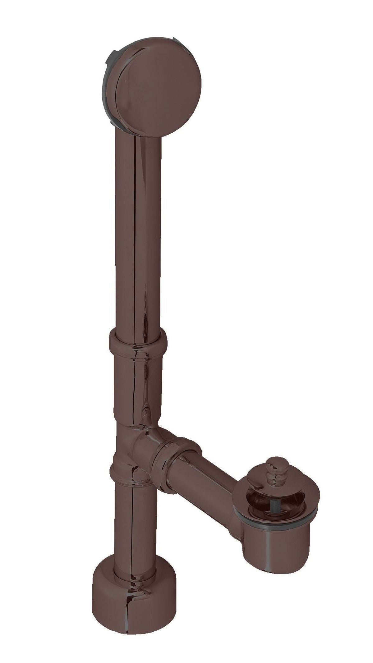 14 in. Twist and Close Bath Waste and Hidden Overflow in Oil Rub N53113