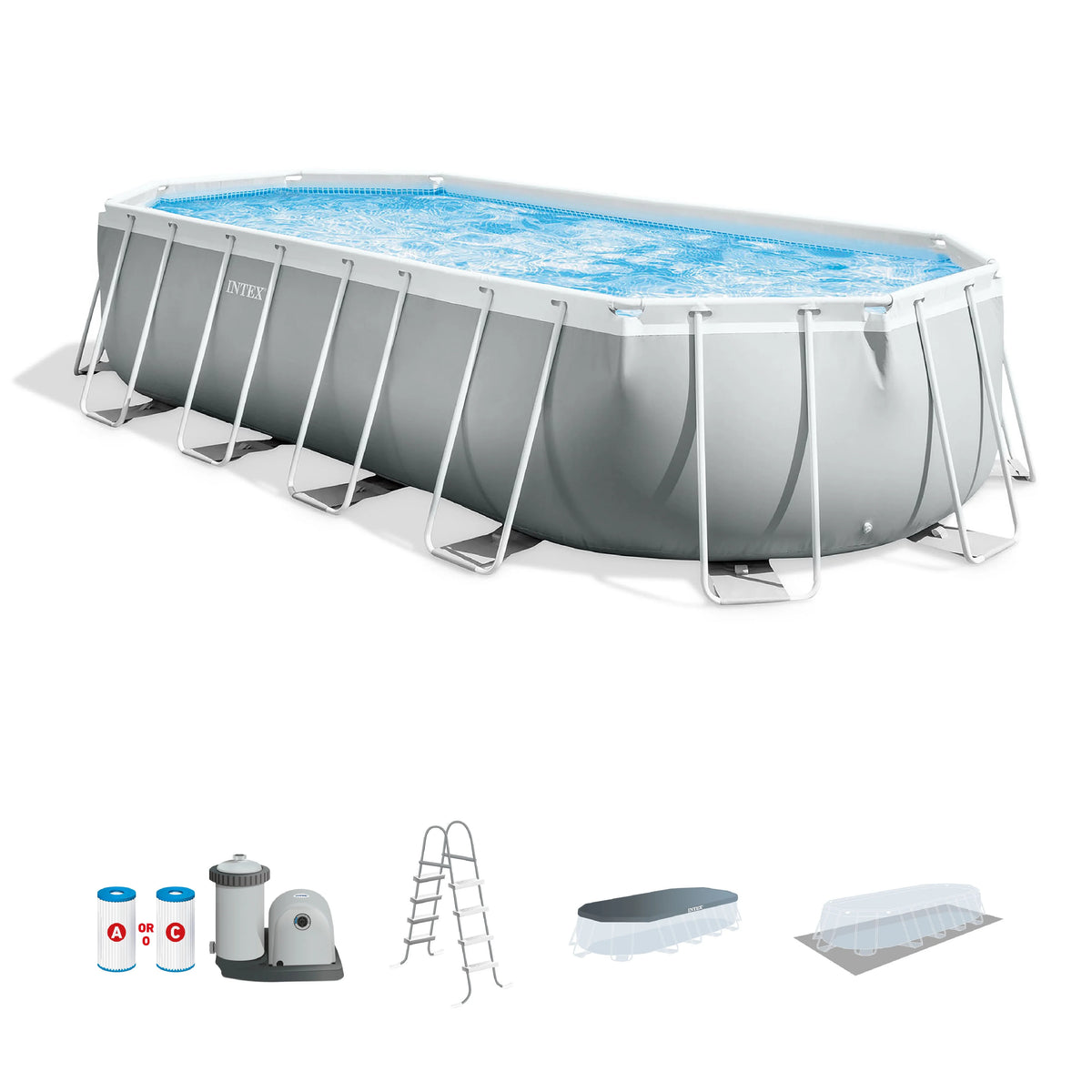 20 Foot Prism Frame Oval Pool Set J280028