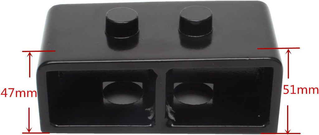 2'' Rear Leveling Lift Kit Block with U Bolts Pack of 2 Z67730