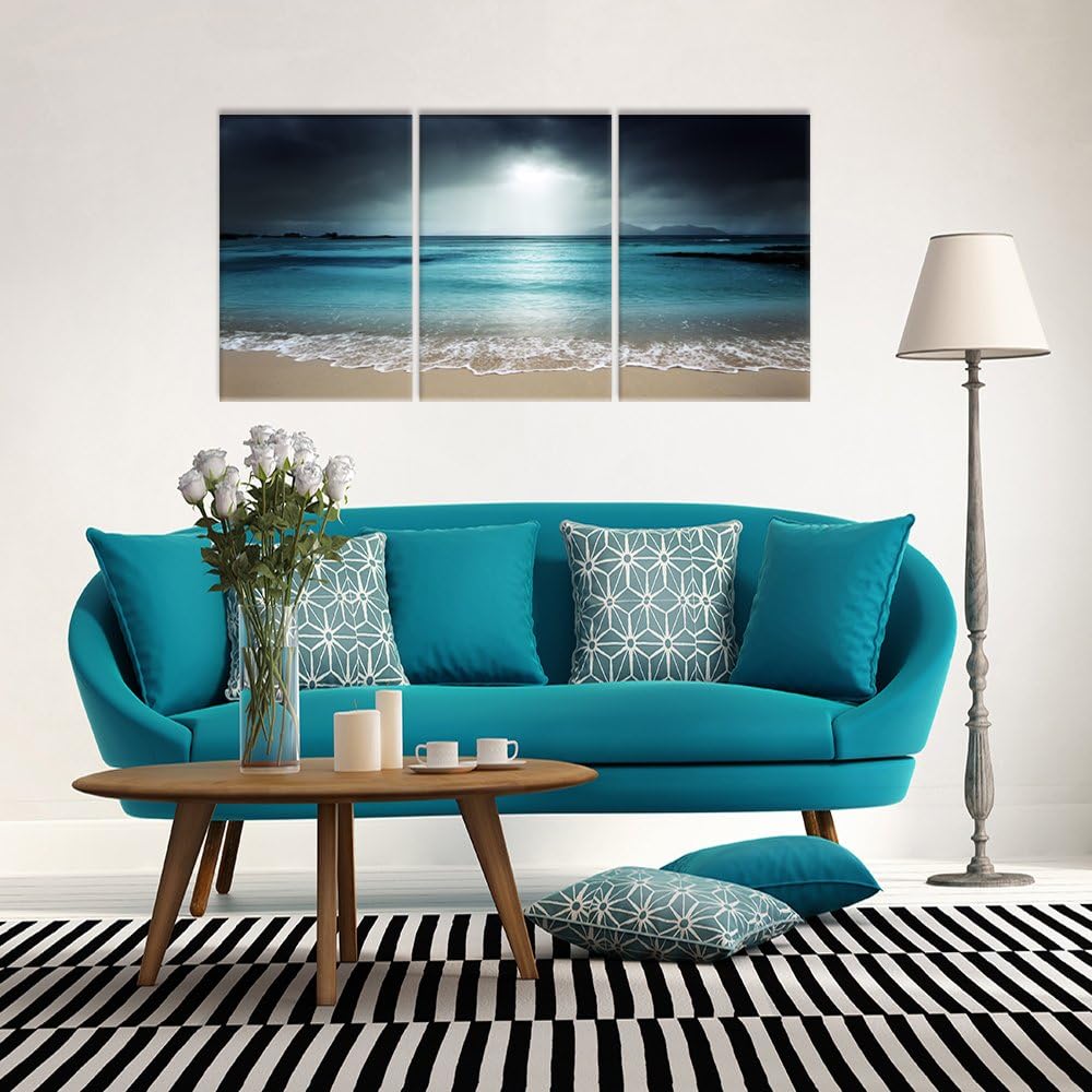 Blue Sea Canvas Wall Art U194