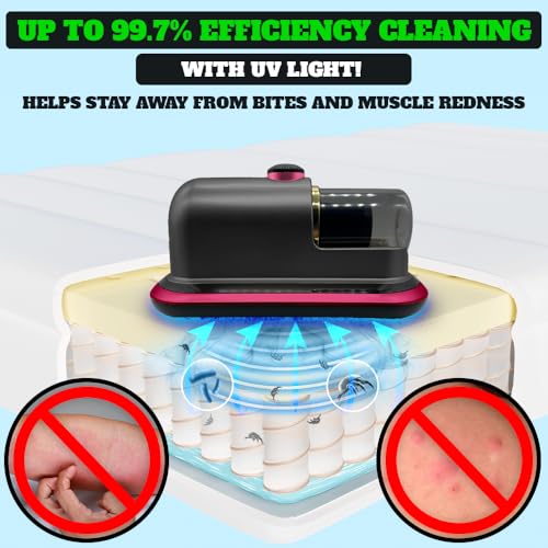Cordless Mattress Vacuum Cleaner (Brilliant Red) P8674