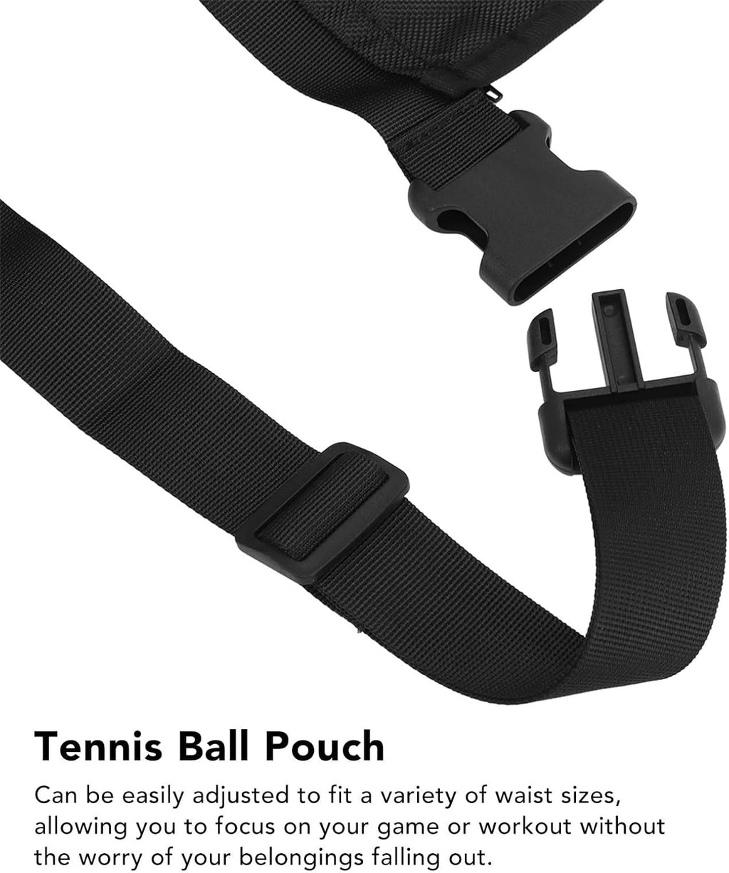 Black Oxford Cloth Waist Belt Bag Pouch B951