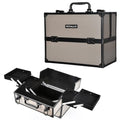 Large Black Portable Makeup Train Case R498923