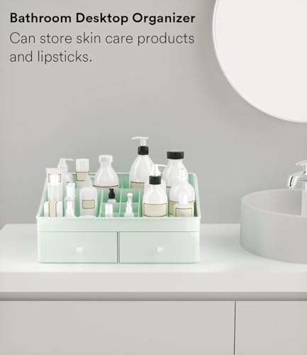 White Makeup Organizer with Drawers Z963250