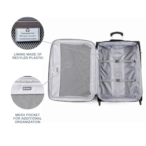 Burgundy Softside Expandable 2 Wheel Carry On Luggage R976