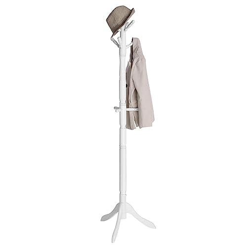 Solid Wood Coat Rack with 10 Hooks B801790