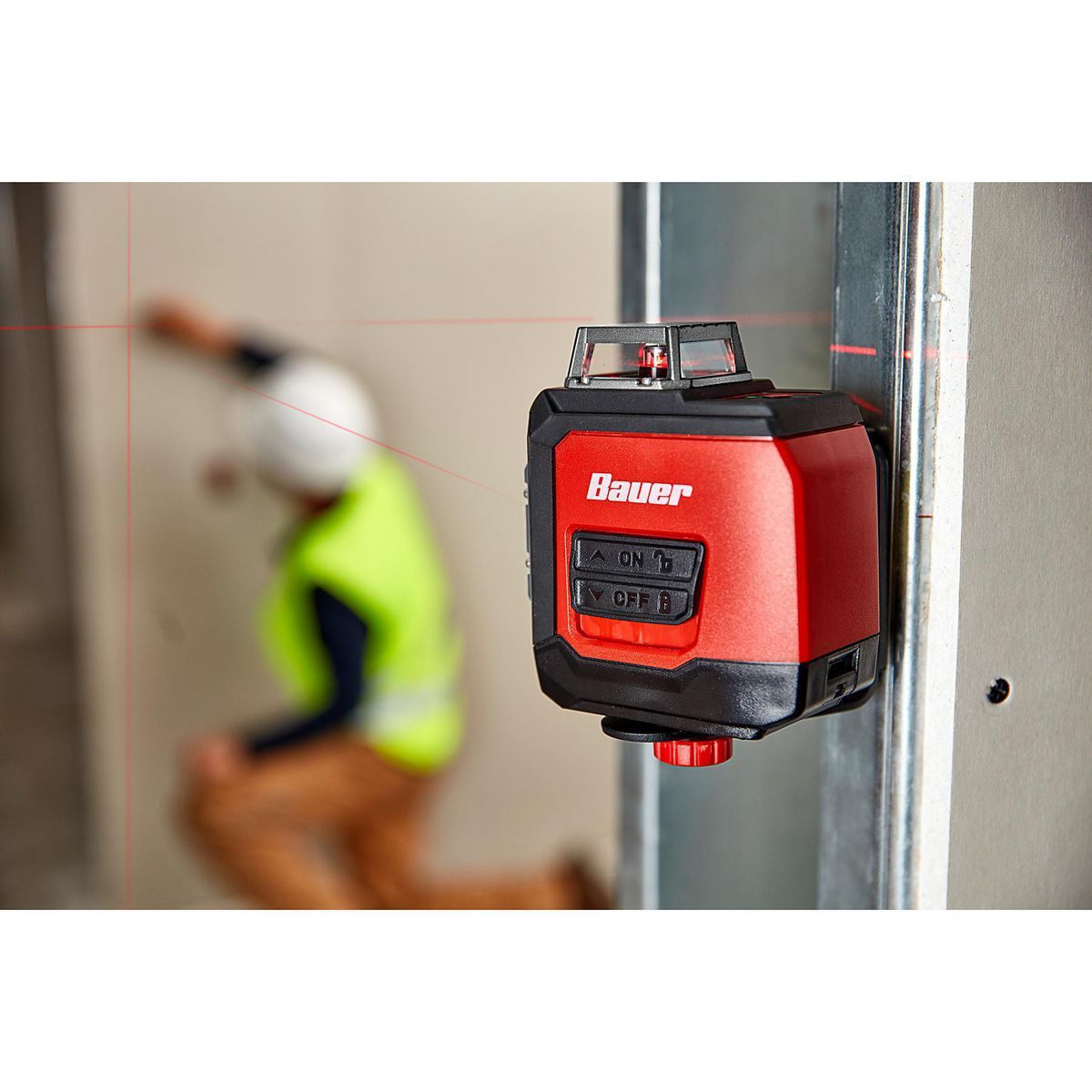 50 ft. Self-Leveling Cross-Line Laser Level K66452