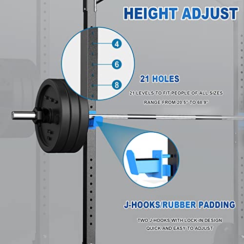Adjustable Squat Rack with Pull Up Bar A45553
