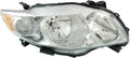 Passenger Side Right Headlight Compatible with 2009-2010 Toyota Corolla Japan Built Model X1863