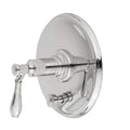 White Ithaca Tub & Shower Diverter Plate with Handle L4402