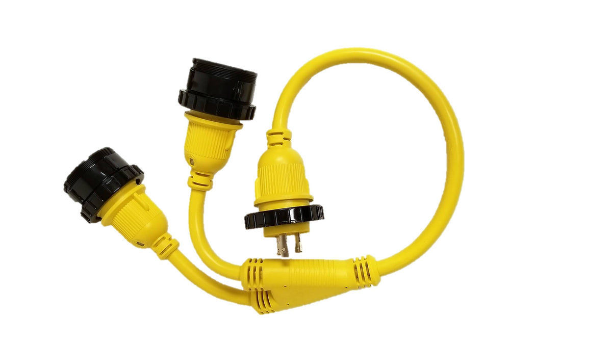 30 Amp Male to (2) 30 Amp Female Shore Power Y-Splitter U903710