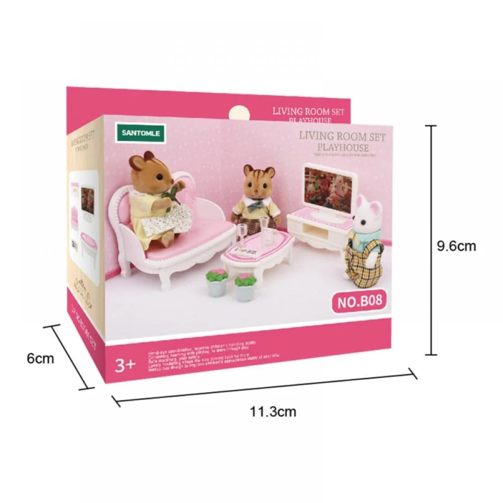 Dollhouse Miniature Furniture Toys Set W554086