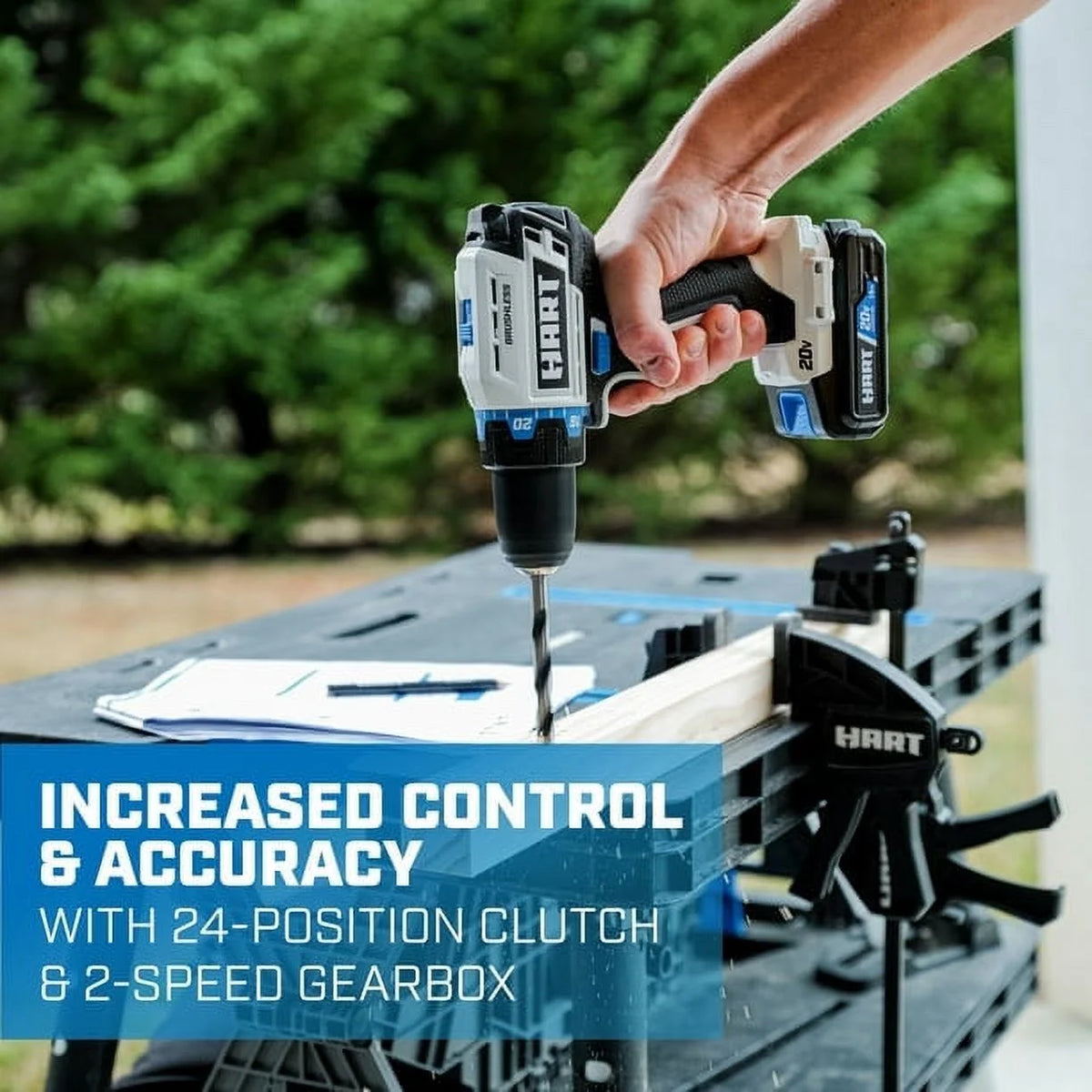20-Volt Cordless Brushless 1/2-inch Drill/Driver Kit with 2Ah Lithium-Ion Battery B803