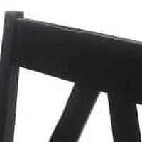 Black Faux Leather Wood Dining Chairs Set of 2 J38398
