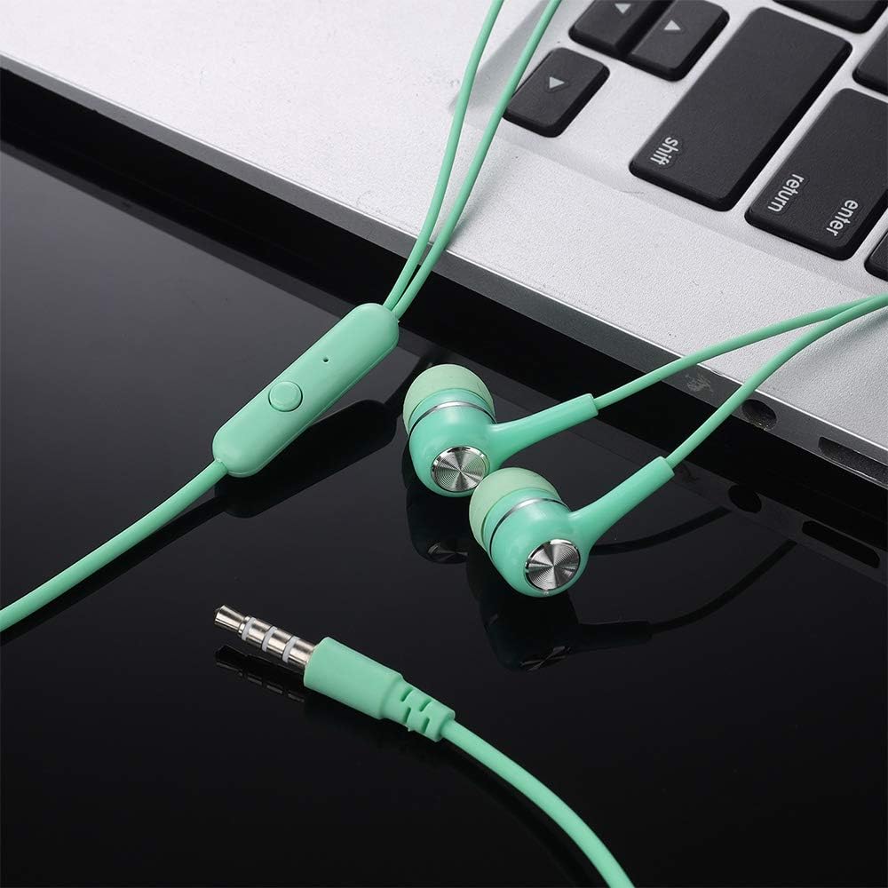 50 Packs Multi Colored Earbuds Headphones with Microphone I137