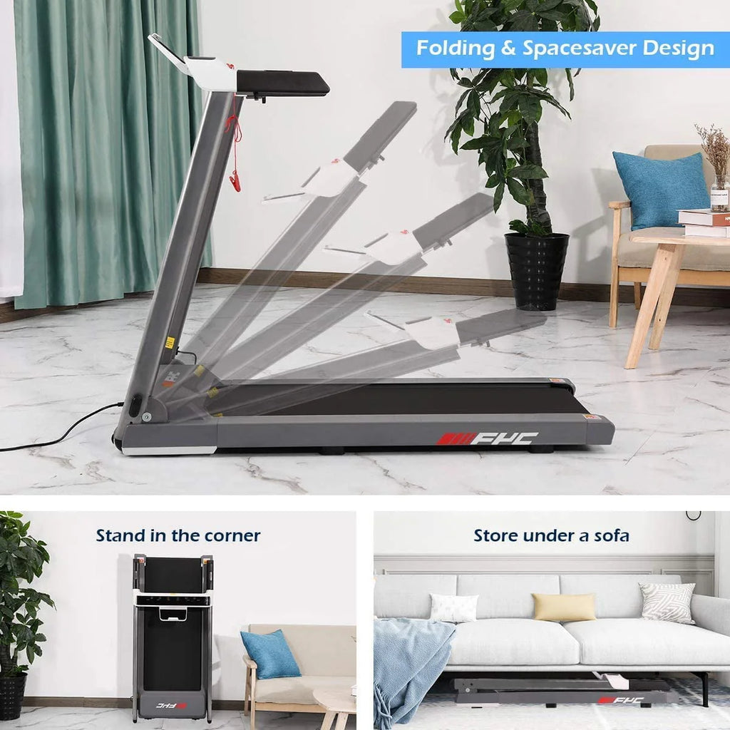 2 in 1 Folding Treadmill with Dual Display A870