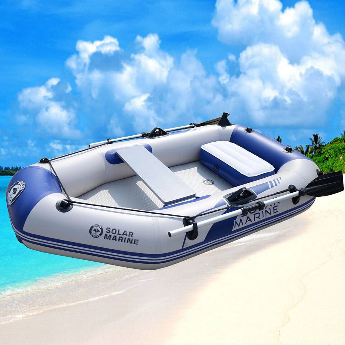1 person Inflatable Rowing Boat Kayak Canoe T3698