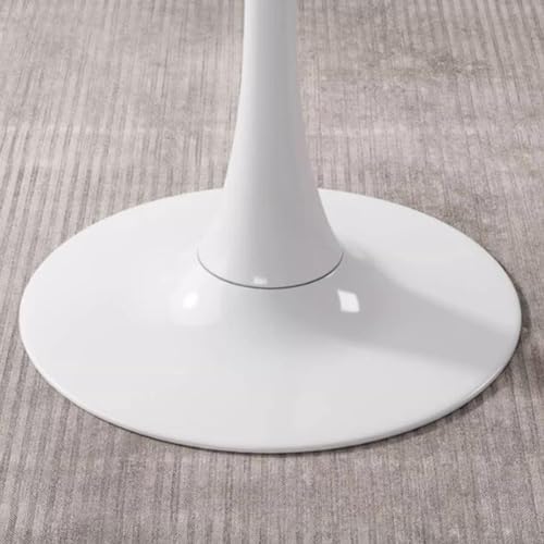 60/70/80cm Round Marble Dining Table with Metal Base U21377