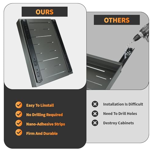 Gray Expandable Heavy Duty Slide Out Drawers C89911
