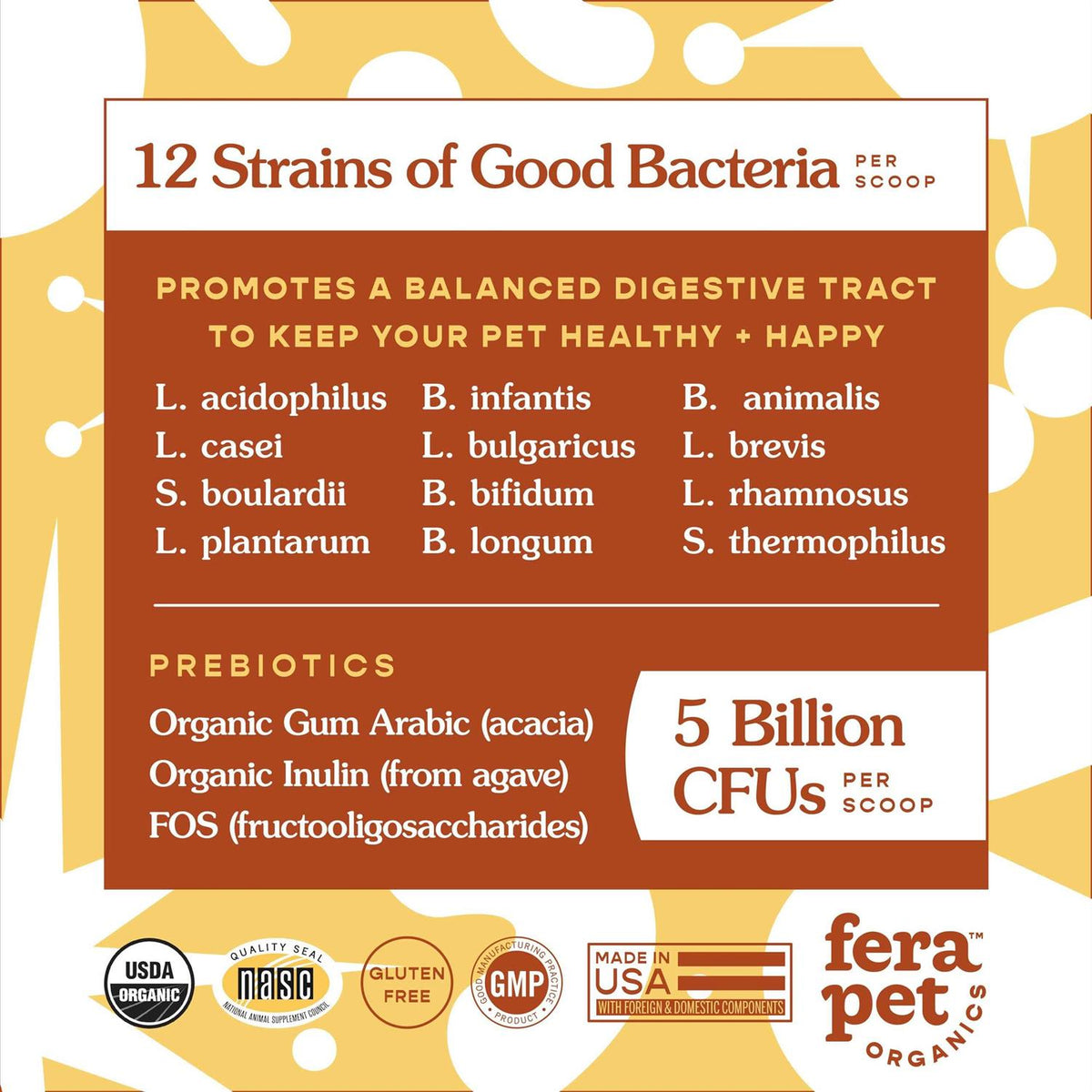 Probiotics with Organic Prebiotics for Dogs & Cats B43352