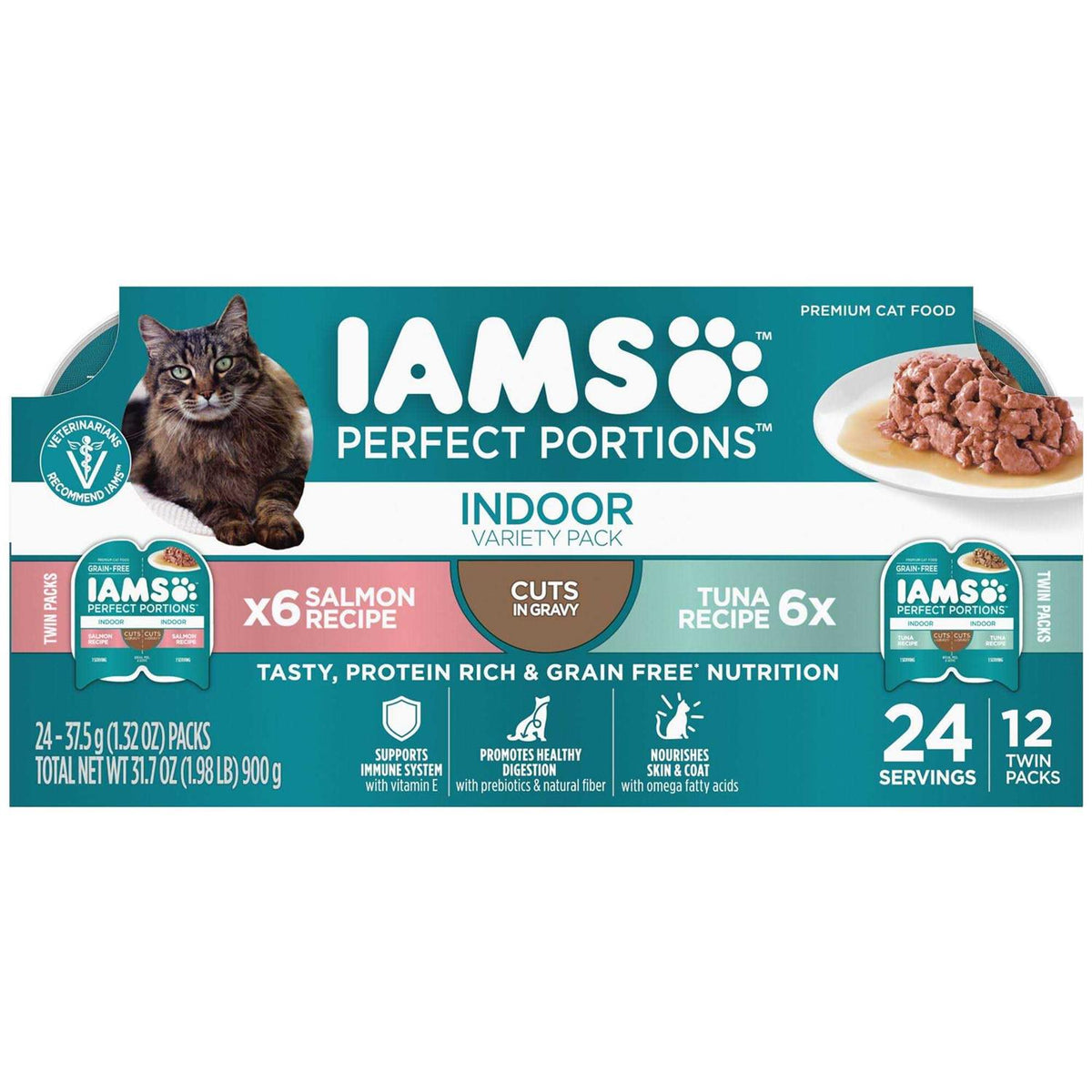 Grain Free Wet Cat Food Cuts in Gravy Tuna Recipe B35114